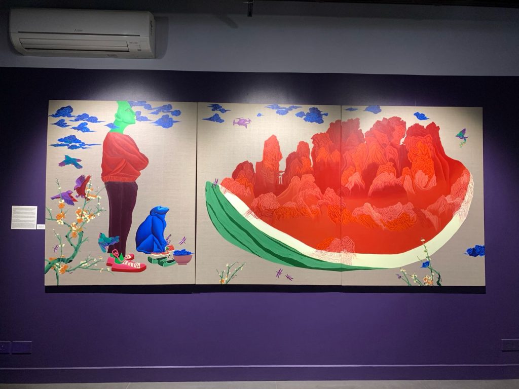 painting inside the triveni kala sangam